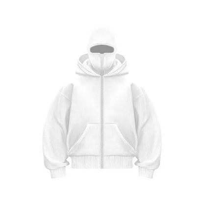 FrostGear™ Winter Hoodie mit Reißverschluss & integrierter Sturmhaube