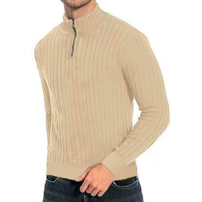 Velario™ – Herren Strickpullover mit Reißverschluss