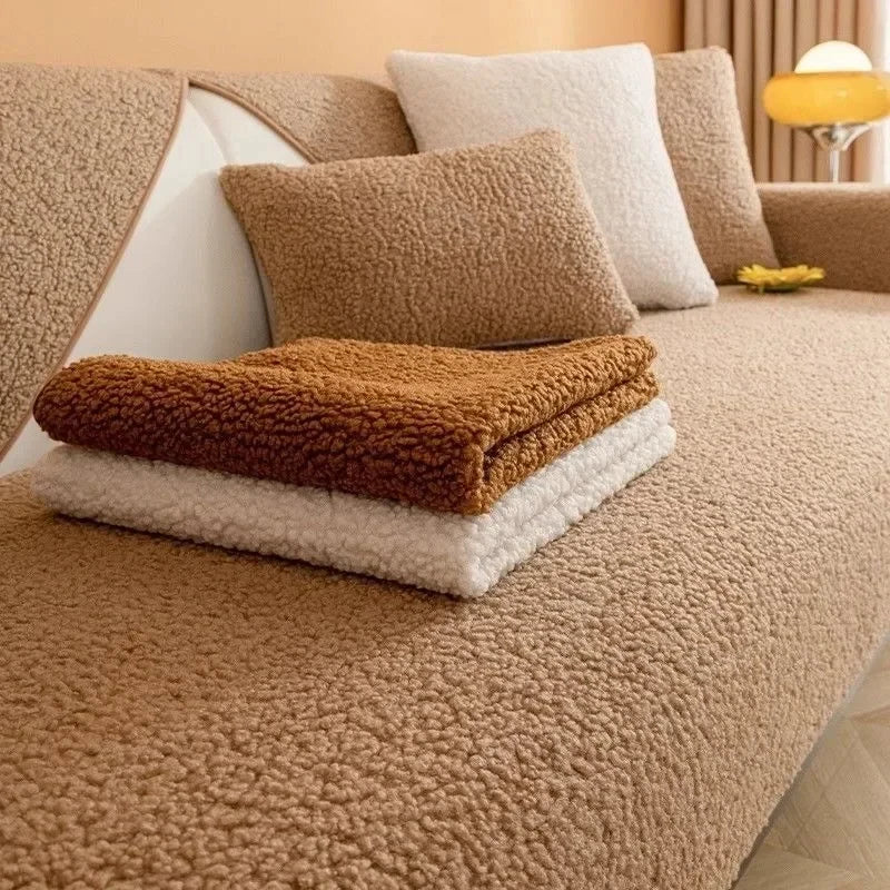 LysLoom™ Luxuriöser Bouclé Sitzbezug für Wohnzimmer & L-Form Sofa