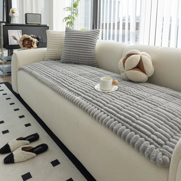 LazySnug™ - Atmungsaktive Flanell-Sofaschonerdecke mit Anti-Rutsch Funktion