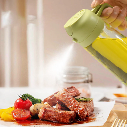 OilMaster™ – 2-in-1 Glas Ölspender & Sprühflasche
