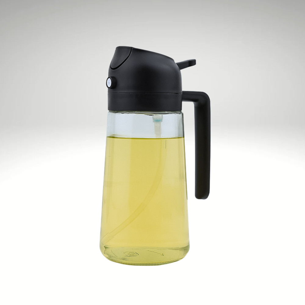 OilMaster™ – 2-in-1 Glas Ölspender & Sprühflasche