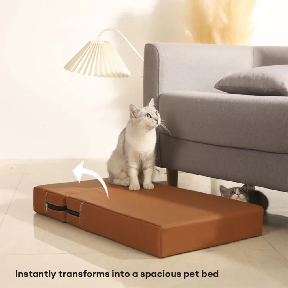 PawForma™ – Wasserdichte, Waschbar & Modular PU-Leder Haustier-Treppe