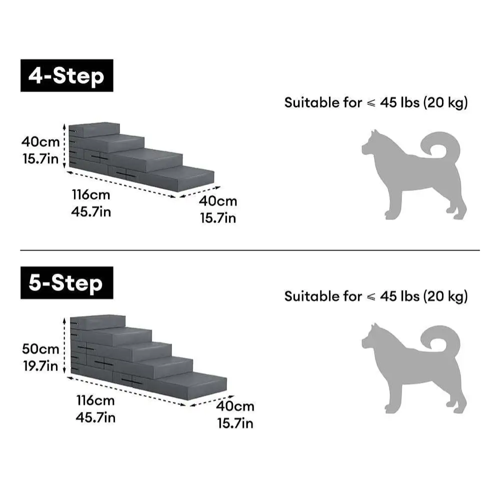 PawForma™ – Wasserdichte, Waschbar & Modular PU-Leder Haustier-Treppe