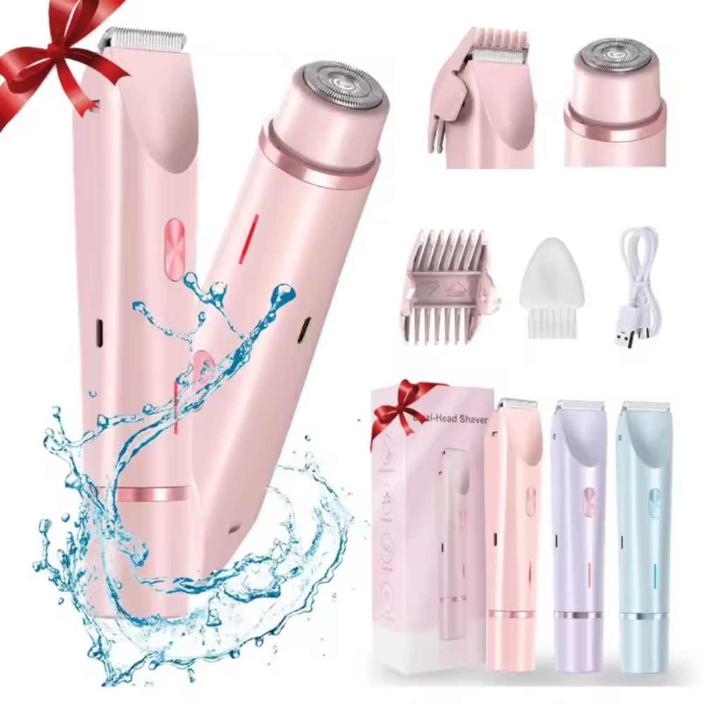SilkRasur™ Duo – Schmerzfreier 2-in-1 Damenrasierer
