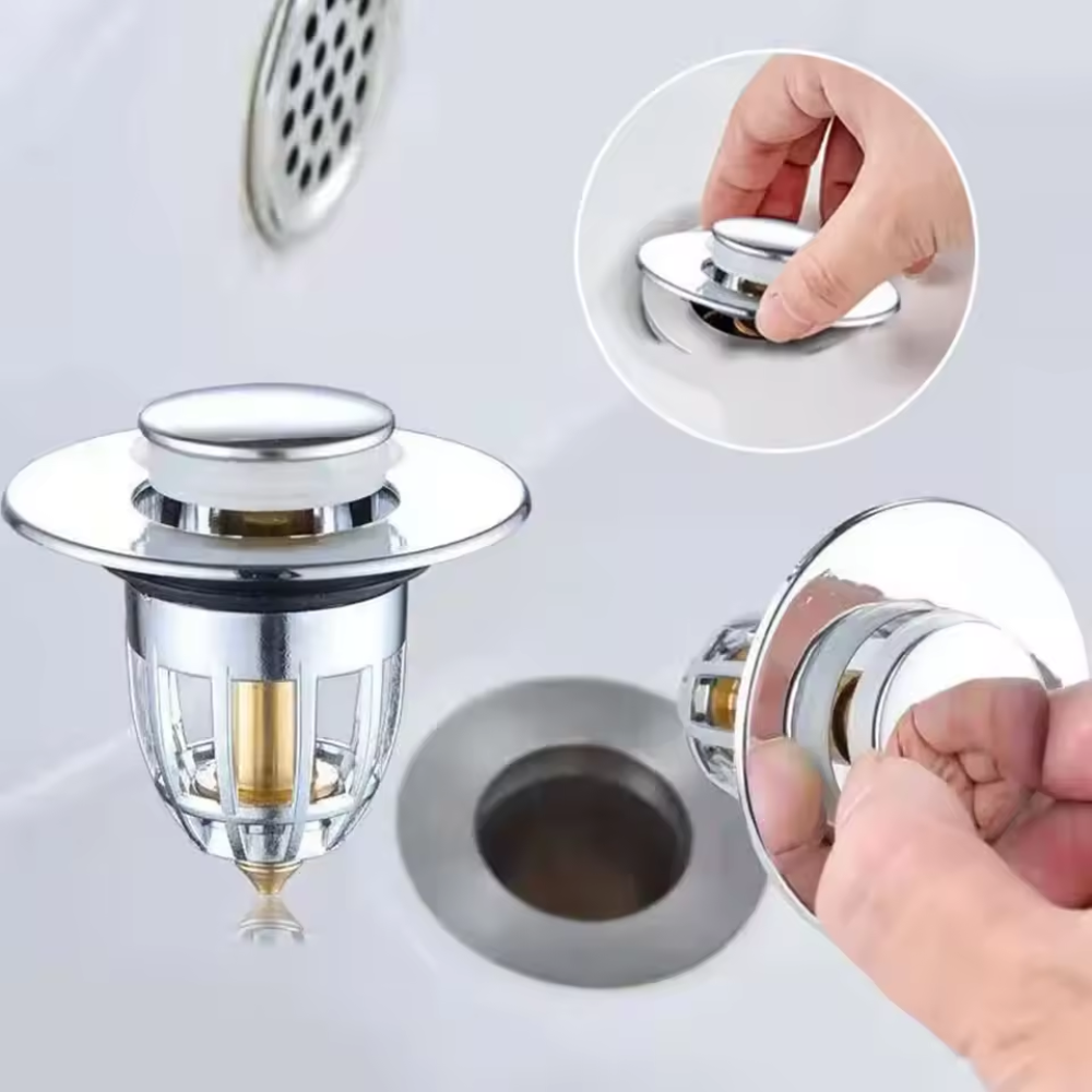 SealStop™ – Universaler Waschbecken Stöpsel mit Auslaufschutz