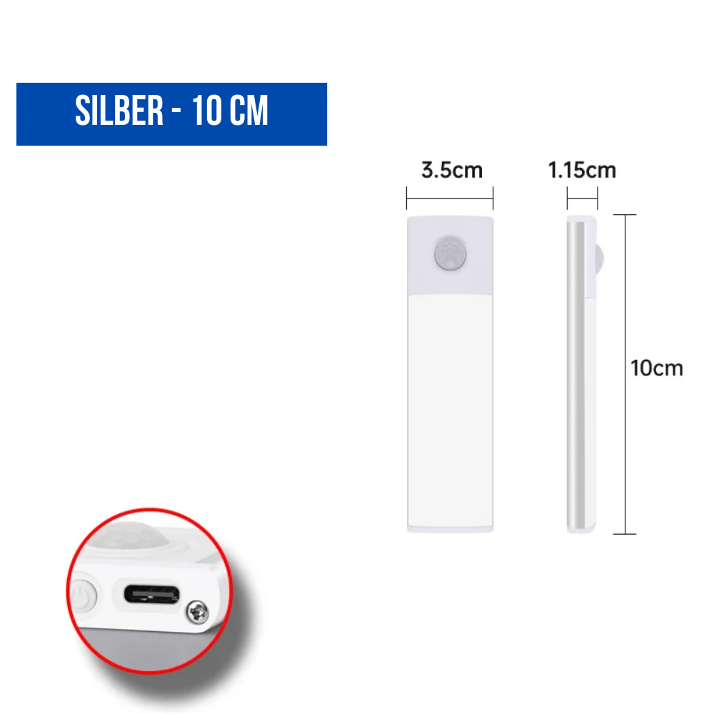 LUMION® Strip – Bewegungsmelder Lichtleiste, USB Aufladbar, Magnetisch