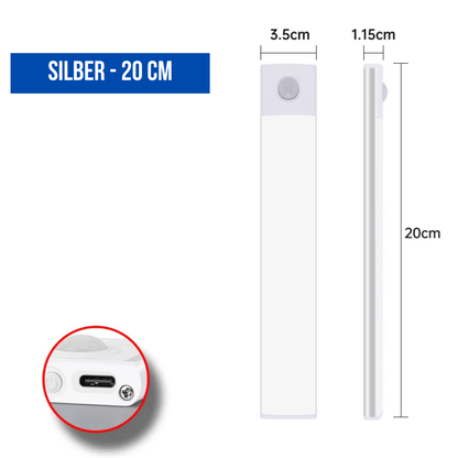 LUMION® Strip – Bewegungsmelder Lichtleiste, USB Aufladbar, Magnetisch