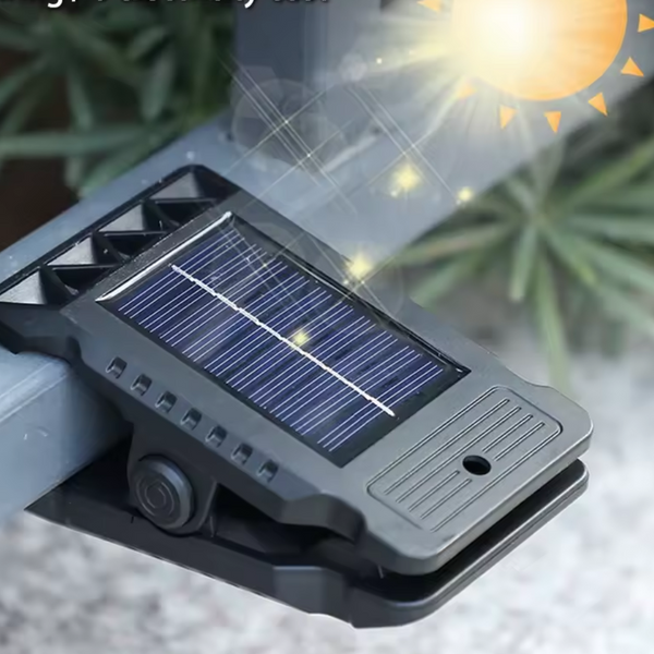 SolarClip™ – LED Außenlampe mit Sensor & Clip, wasserdicht