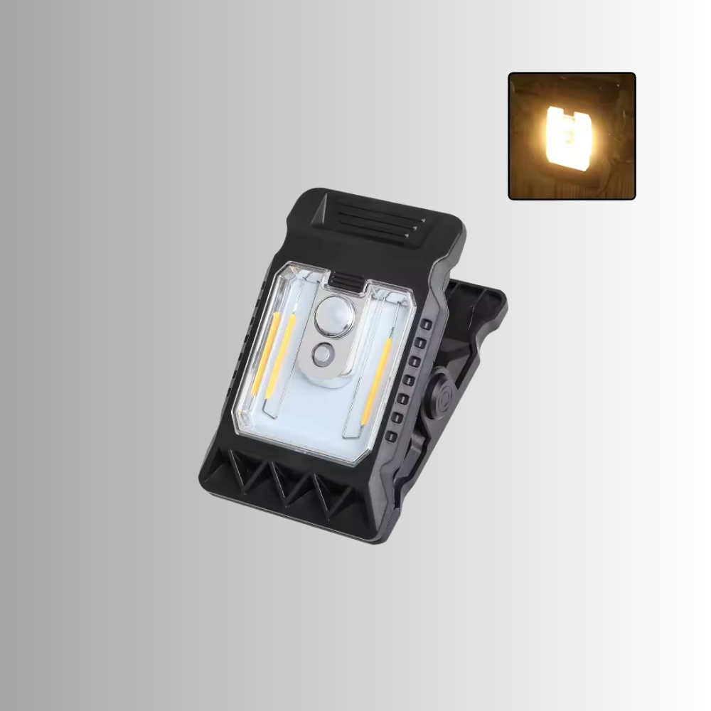 SolarClip™ – LED Außenlampe mit Sensor & Clip, wasserdicht