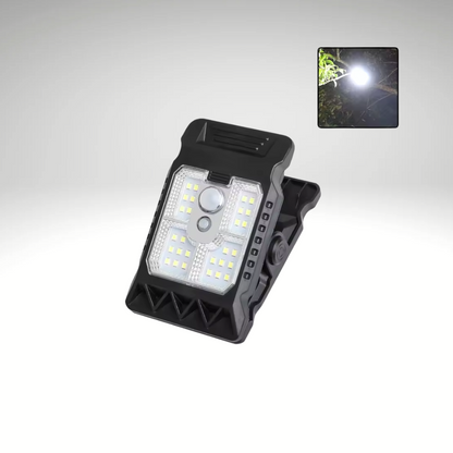 SolarClip™ – LED Außenlampe mit Sensor & Clip, wasserdicht