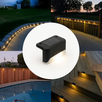 SunStep™ – Solar LED Außenlicht für Garten, Treppe & Zaun