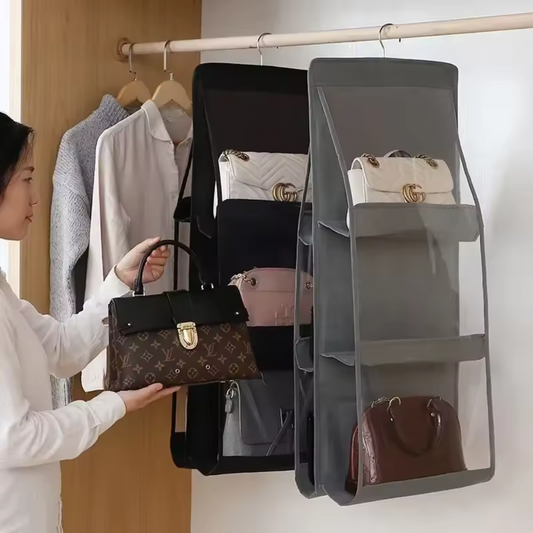 TaschenTidy™ – 6-Fach Hängeorganizer für Handtaschen & Accessoires