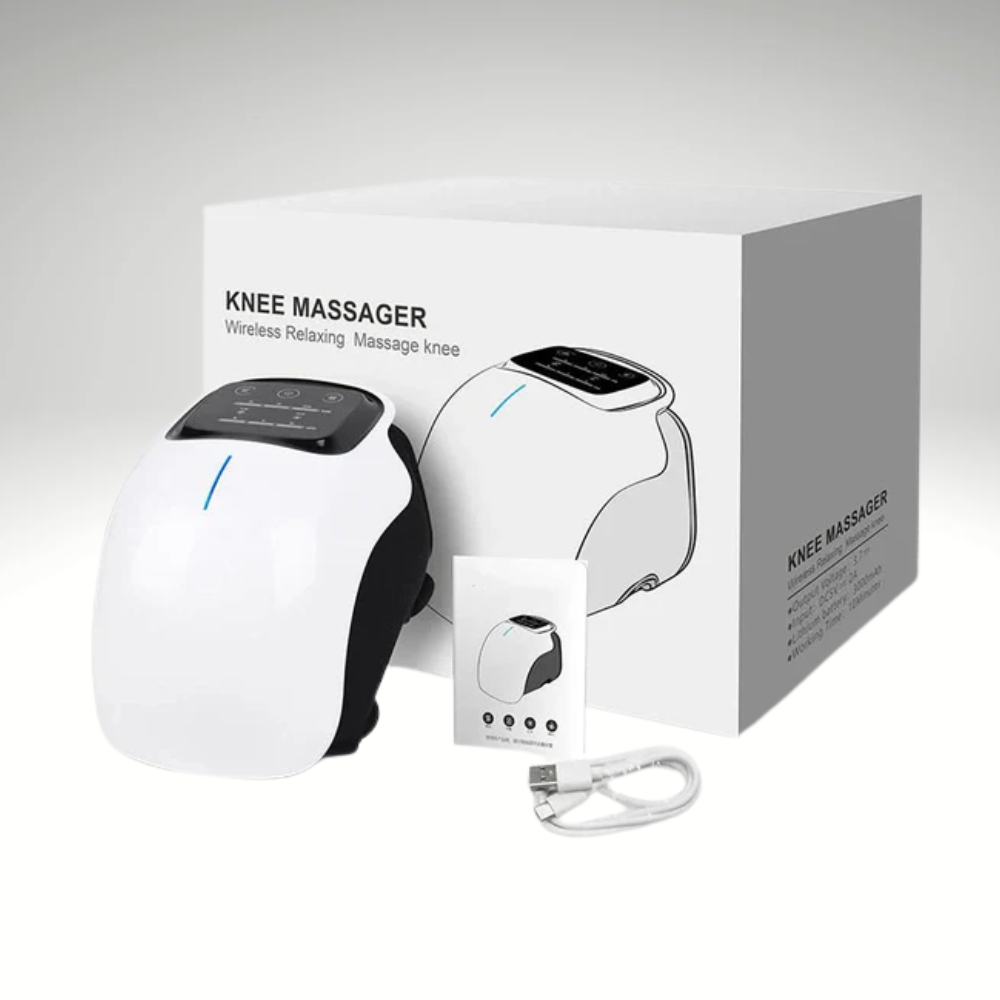 ThermaKnee™ 3-in-1 Knie-Massager mit Wärme, Rotlicht & Vibrationsmassage