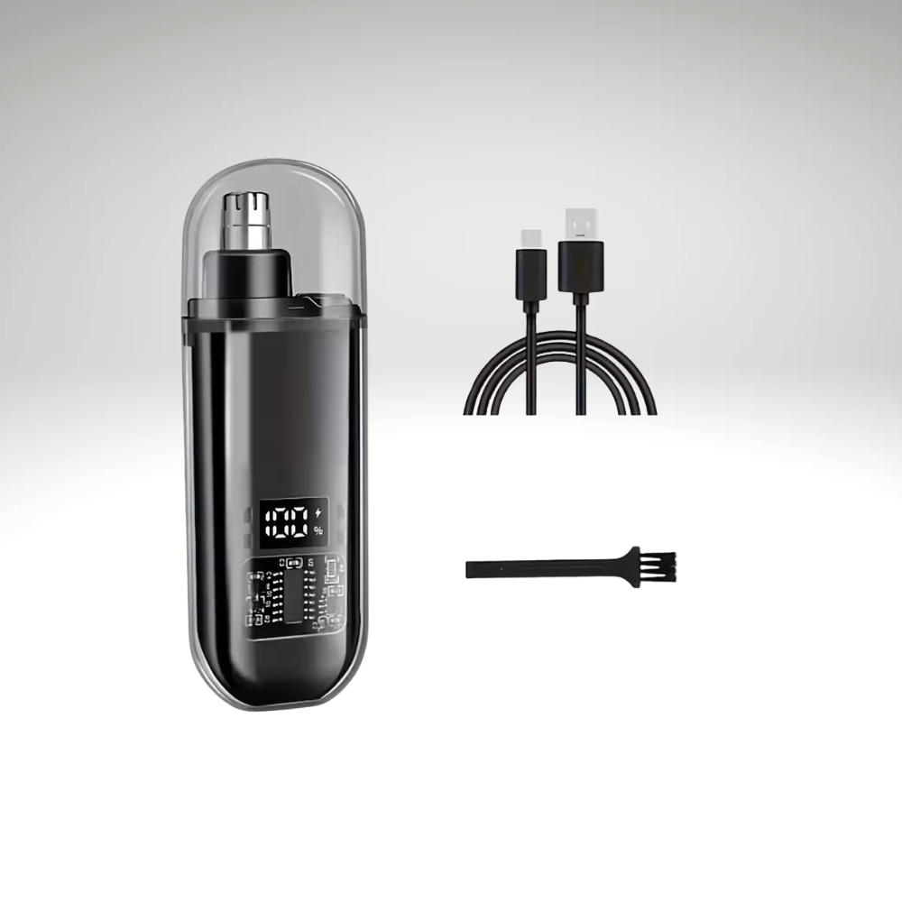 TrimMate™ – USB Nasen- & Ohrenhaartrimmer für Herren, tragbar