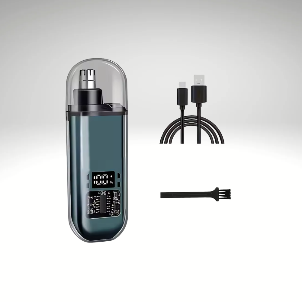 TrimMate™ – USB Nasen- & Ohrenhaartrimmer für Herren, tragbar