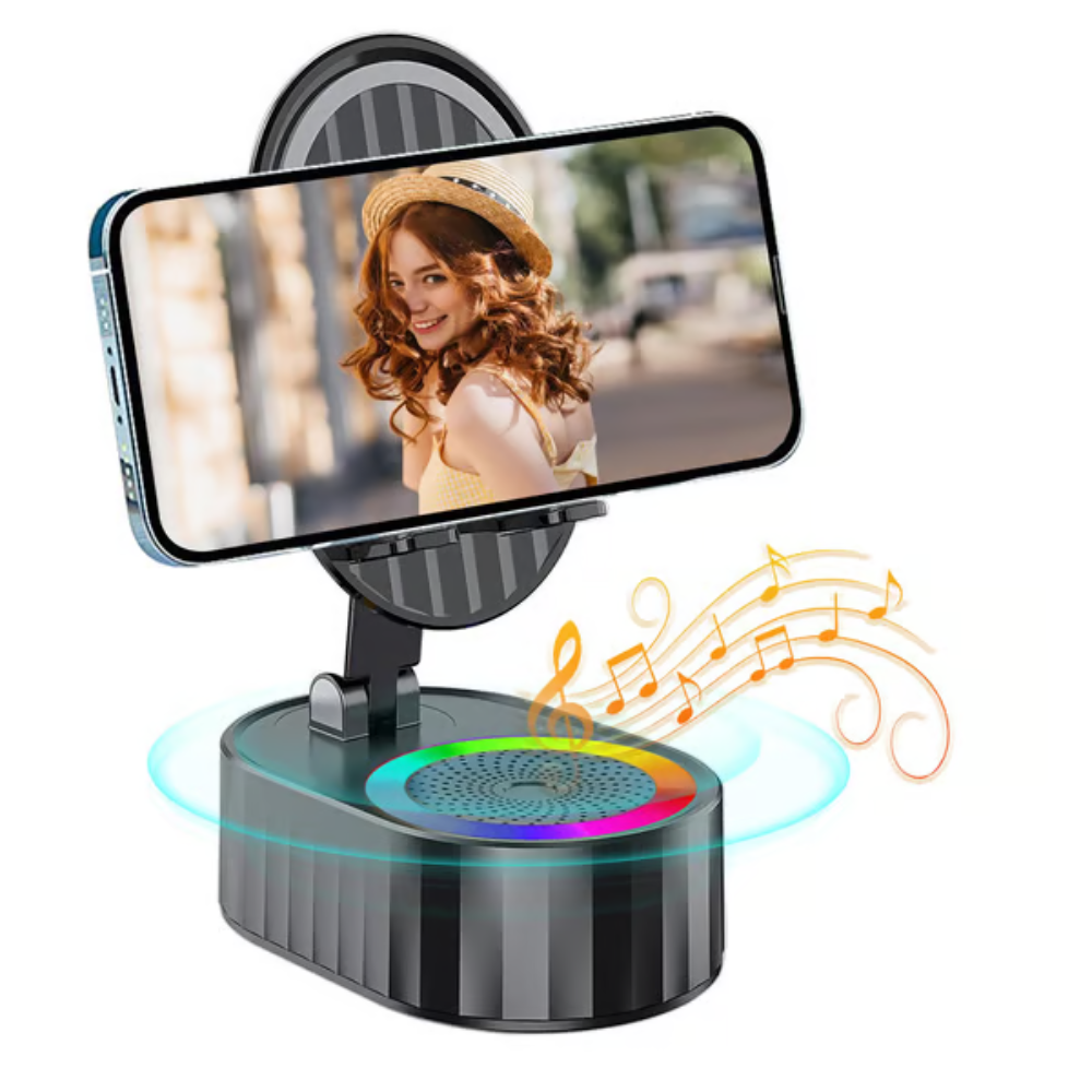 VoltVibe™ – 5-in-1 Bluetooth-Lautsprecher mit Powerbank, LED & Radiofunktion