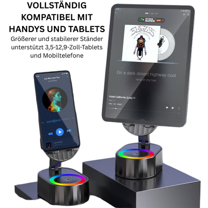 VoltVibe™ – 5-in-1 Bluetooth-Lautsprecher mit Powerbank, LED & Radiofunktion