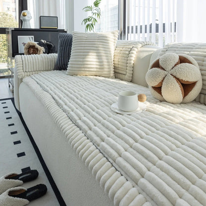 LazySnug™ - Atmungsaktive Flanell-Sofaschonerdecke mit Anti-Rutsch Funktion